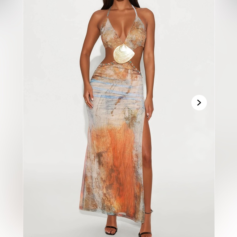 Fashion Nova Multicolor Maxi Dress
